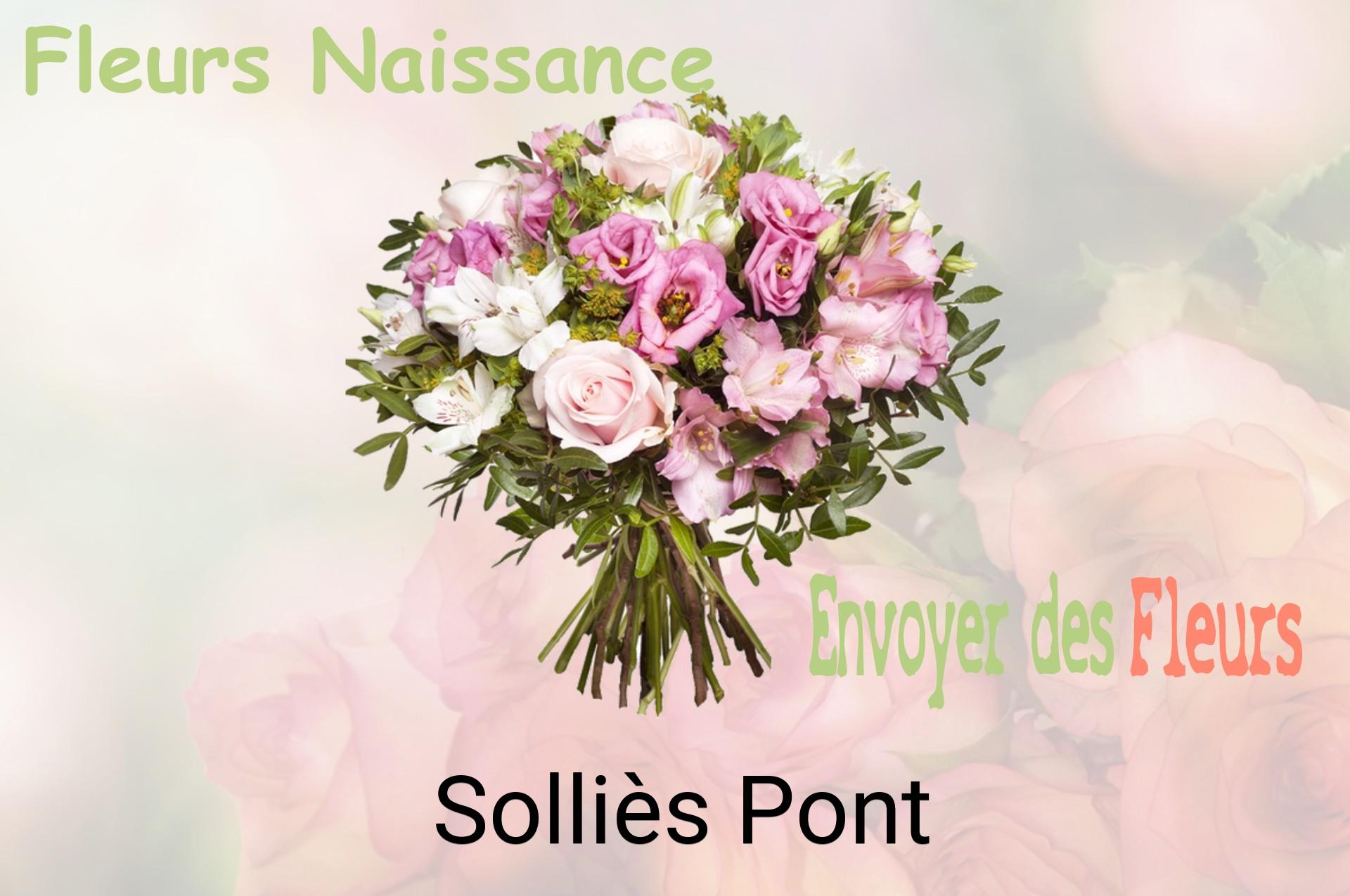 Bouquet de fleurs de naissance livré à Solliès-Pont
